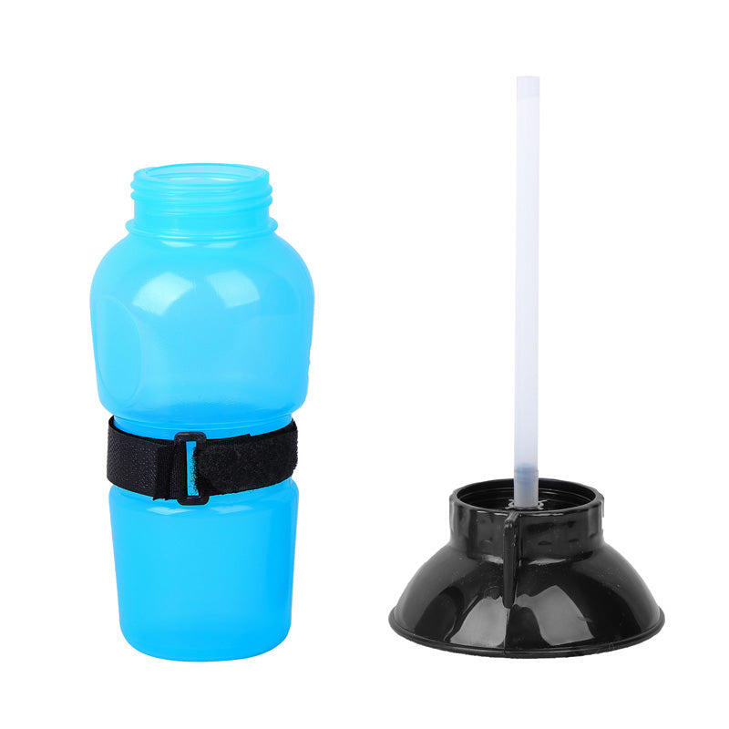 Borraccia portatile 500 ml River blu con ciotola integrata