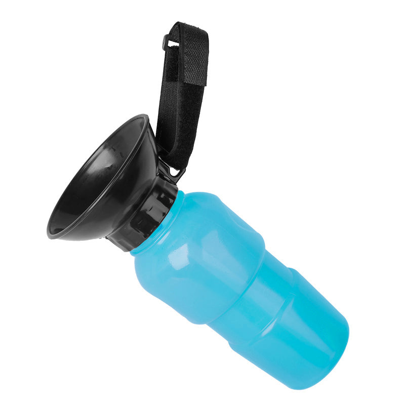 Borraccia portatile 500 ml River blu con ciotola integrata