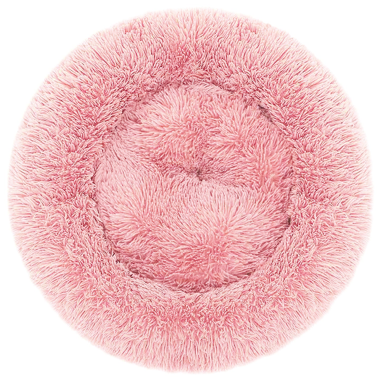 Cuccia per cani e gatti della linea Batuffolo in soffice peluche color rosa