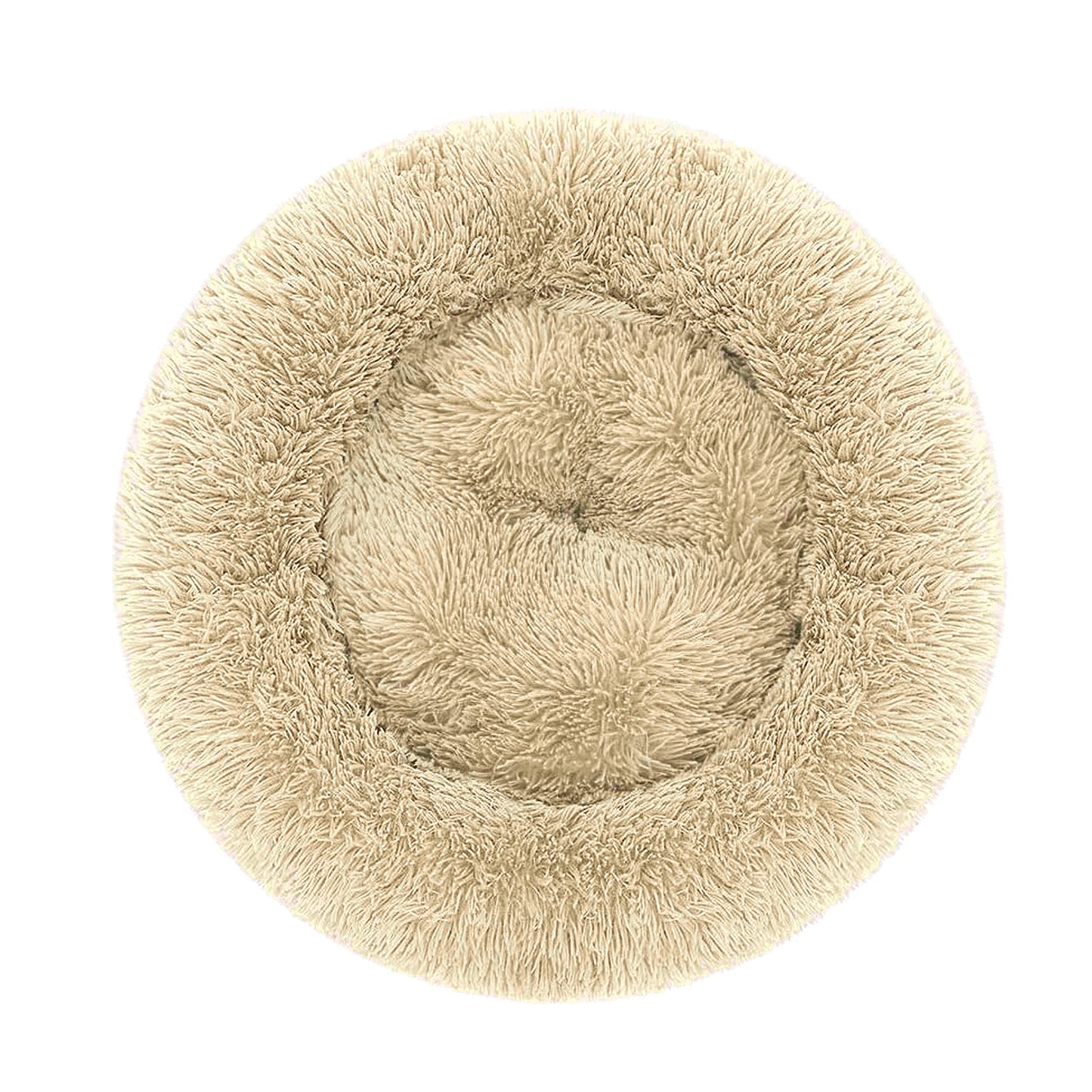 Cuccia realizzata in soffice peluche color panna