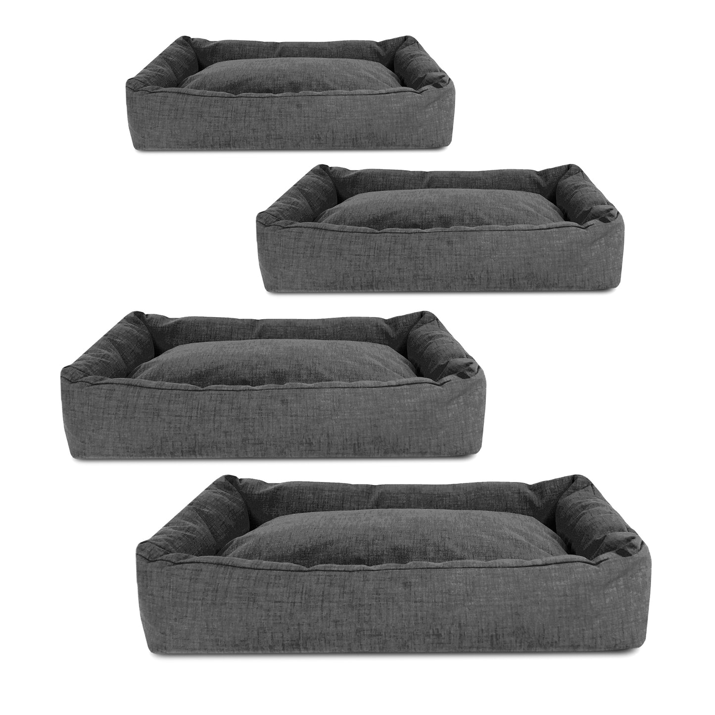 Set cuccette per cani "Mono Design" color grigio scuro