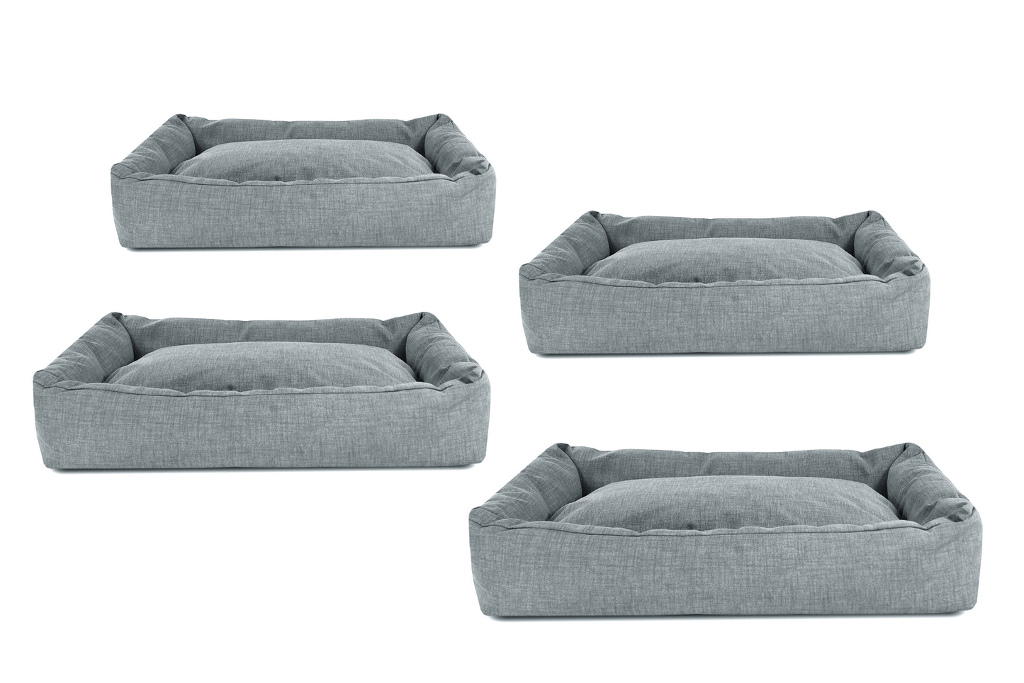 Set cuccette per cani "Mono Design" color grigio chiaro
