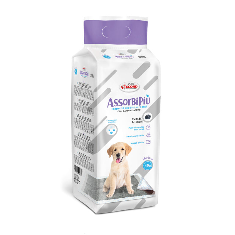 Tappetini assorbenti igienici per cani carboni attivi