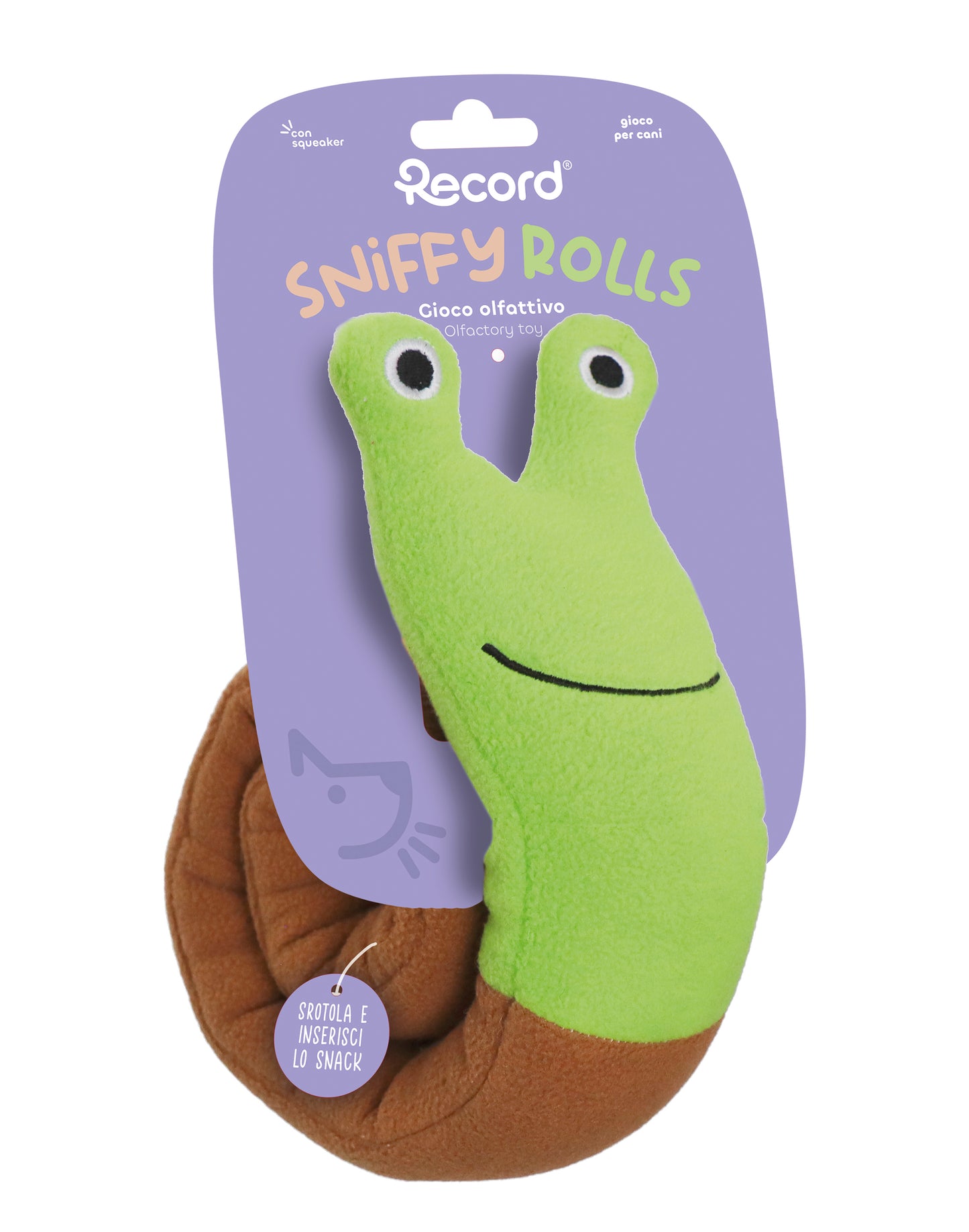 Gioco Olfattivo Sniffy Rolls in Peluche perfetto per cani di tutte le taglie