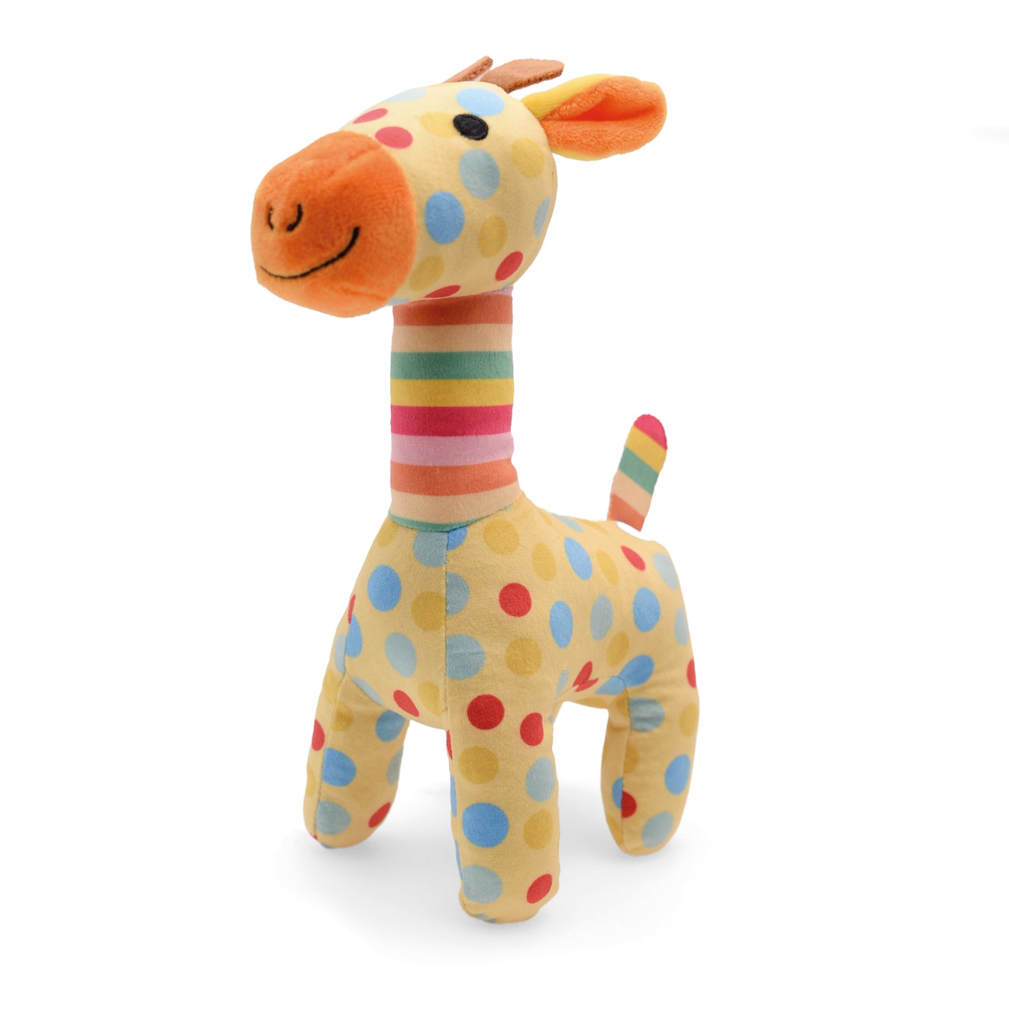 Peluche per cani con squeaker a forma di giraffa