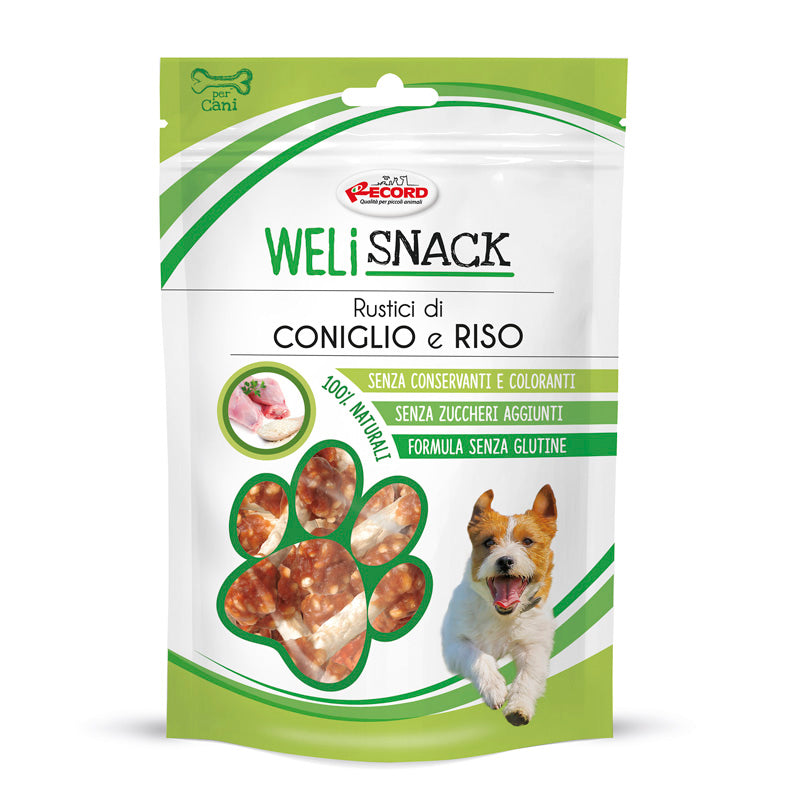 Rustici coniglio snack per cani 100% naturali sono una fonte di nutrienti ad elevata digeribilità e basso contenuto di colesterolo e sodio