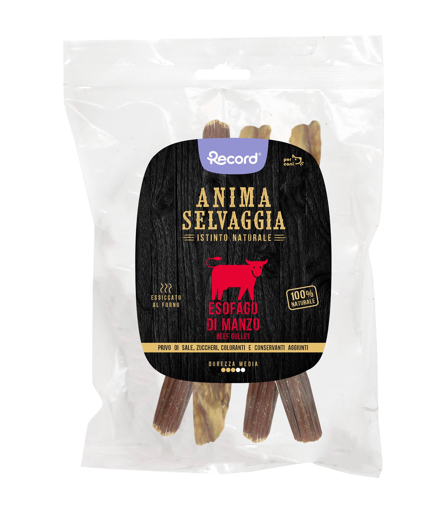 anima selvaggia snack esofago di manzo