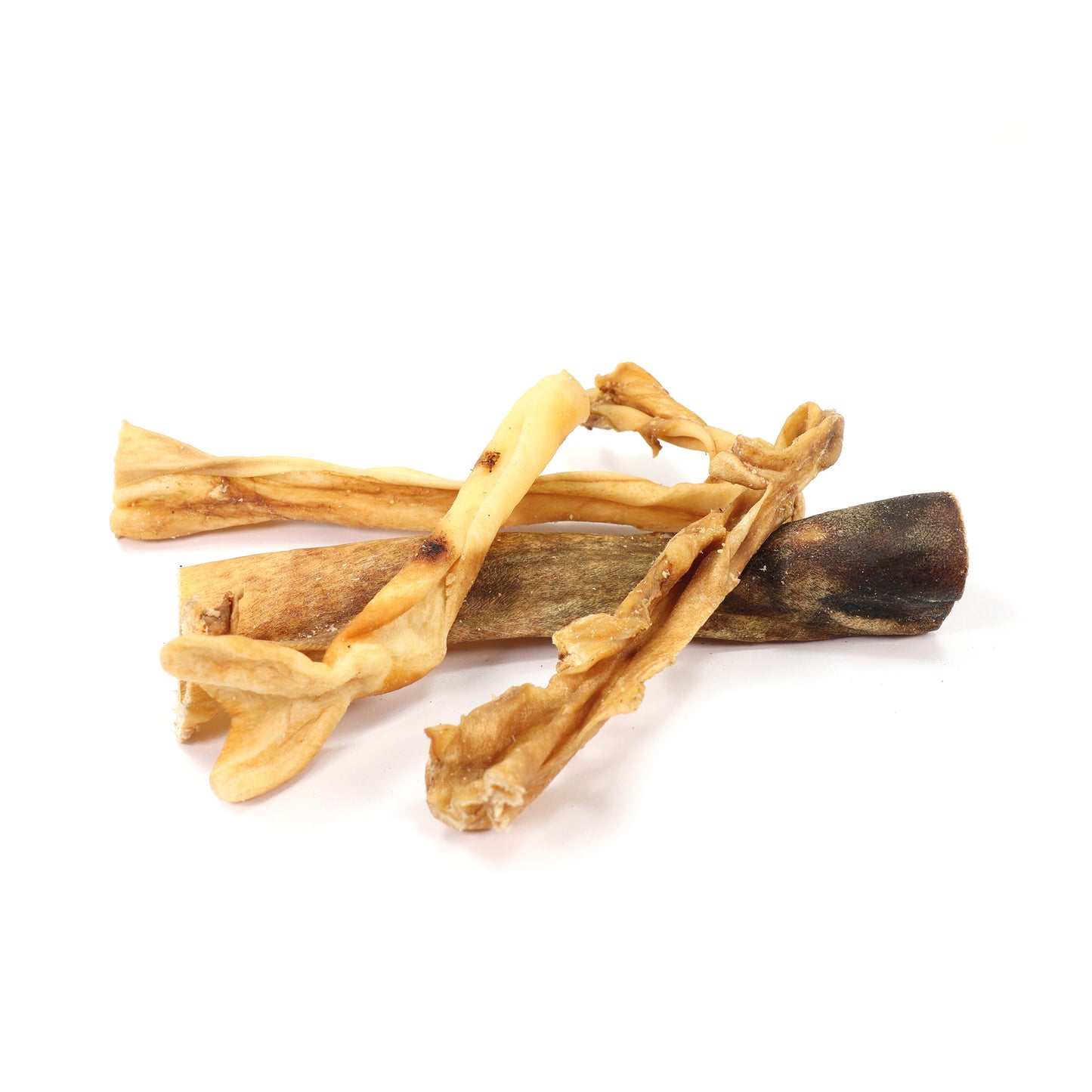 Snack carne essiccata per cani pelle di testa agnello