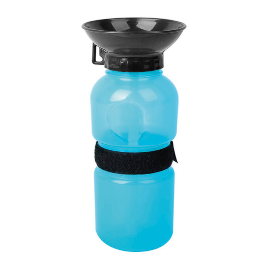 Borraccia portatile 500 ml River blu con ciotola integrata