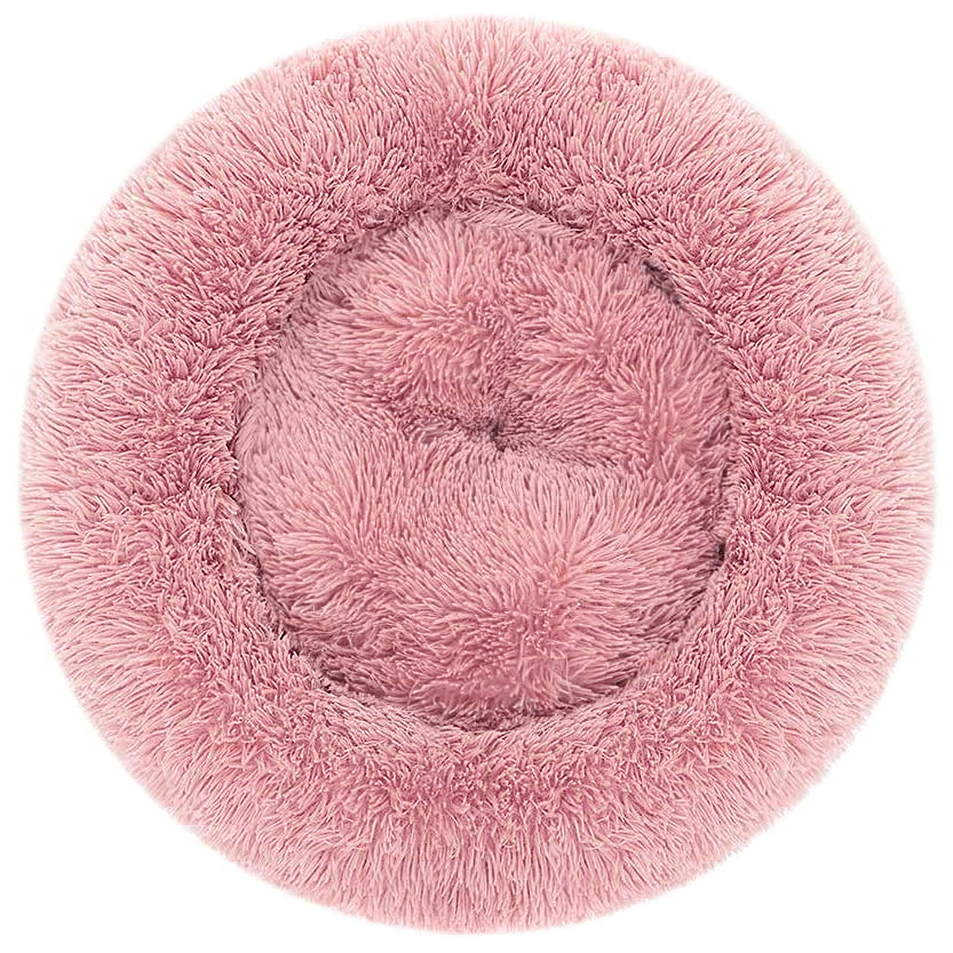 Cuccia per cani e gatti della linea Batuffolo in soffice peluche color rosa