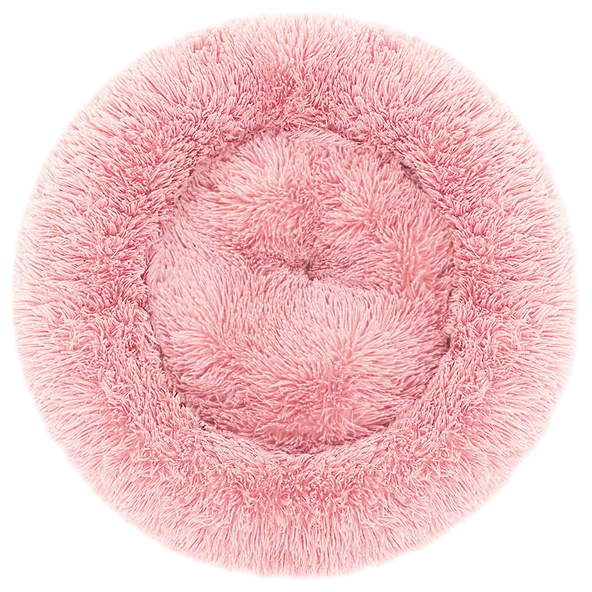 Cuccia per cani e gatti della linea Batuffolo in soffice peluche color rosa