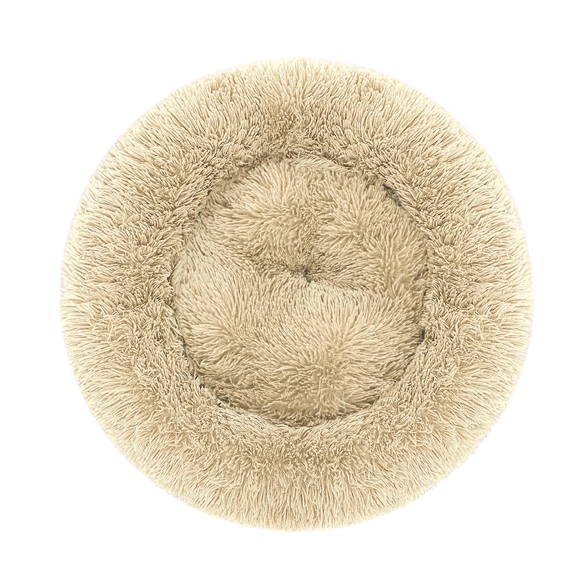 Cuccia realizzata in soffice peluche color panna