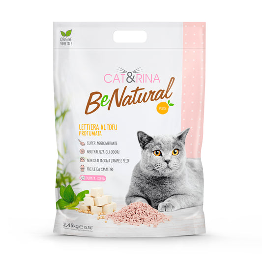 Lettiera per gatti interamente di origine vegetale