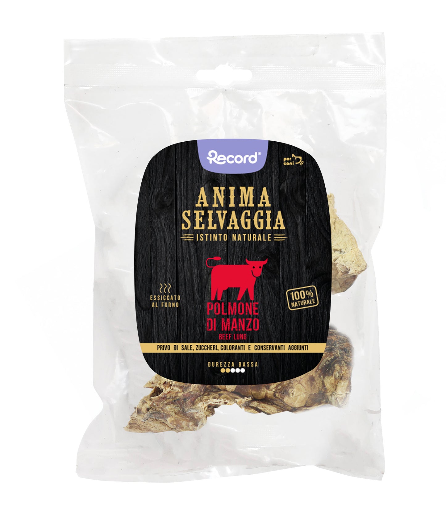 Anima selvaggi snack polmone di manzo