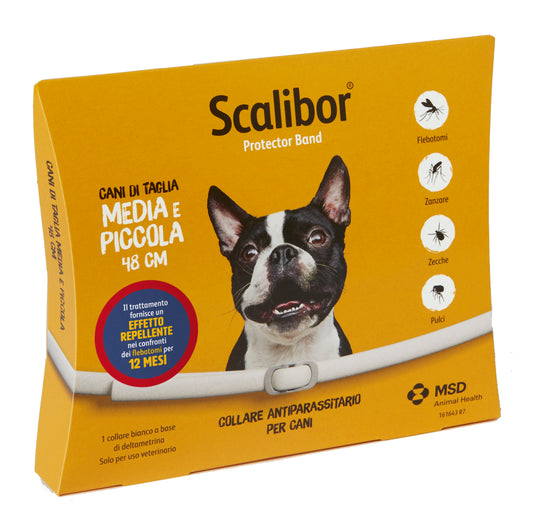 collare antiparassitario scalibor per cani di taglia piccola e media